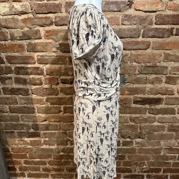 Anthropologie Leifnotes Up & Away Hot Air Balloon Dress Sz L whimsy EUC - Picture 5 of 9